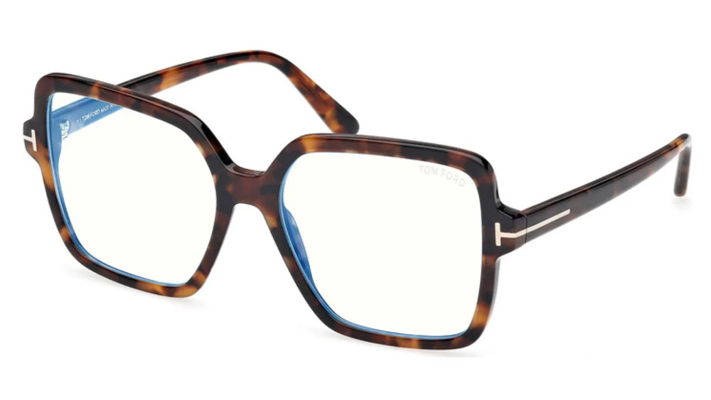 Tom Ford FT6063-B Havana Brown Square Bluelight Frames
